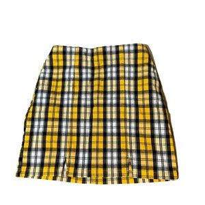 Hollister Xs plaid mini skirt
